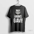 Official Barcelona Anims Gavi Support 2025 Tee Tshirts Sweater