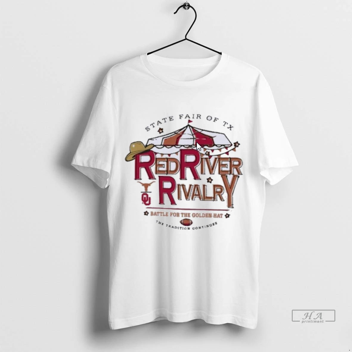 Official Battle For The Golden Hat 2025 Red River Rivalry State Fair Of Tx Tshirts