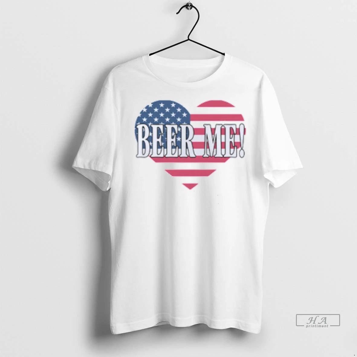 Official Beer Me Heart American Flag Tshirts Sweater