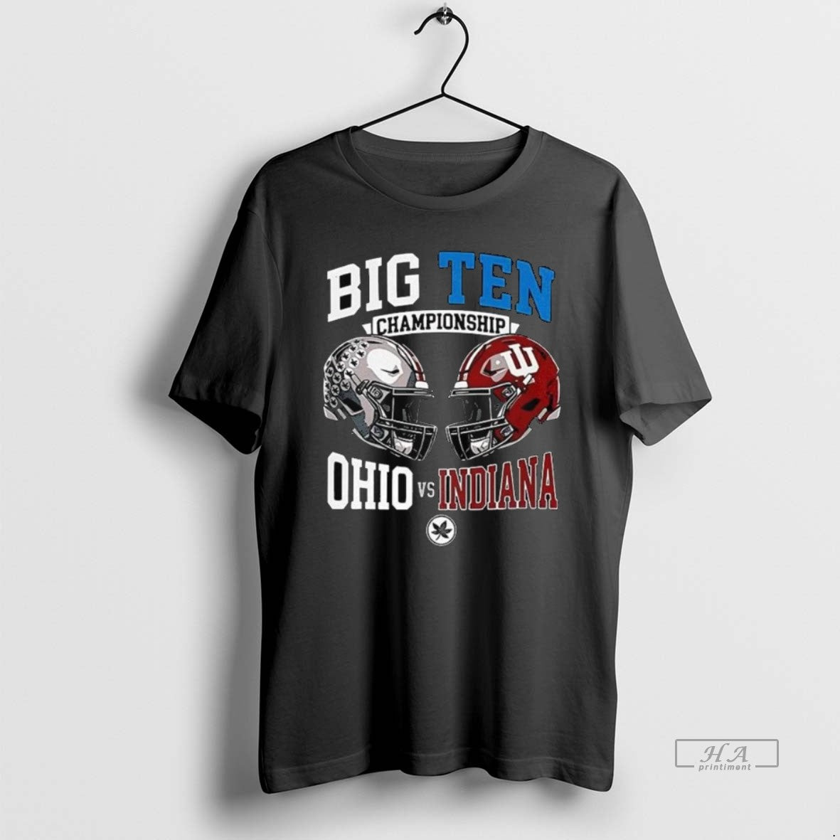 Official Big Ten Championship Ohio State Vs Indiana Helmet Long Sleve