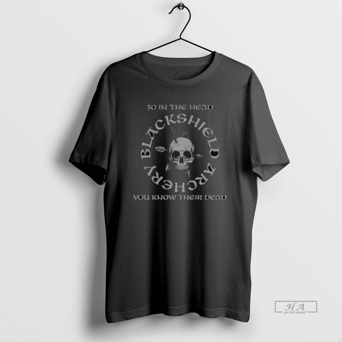 Official Blackshield Archery 30 In The Head You Know Their Dead Logo