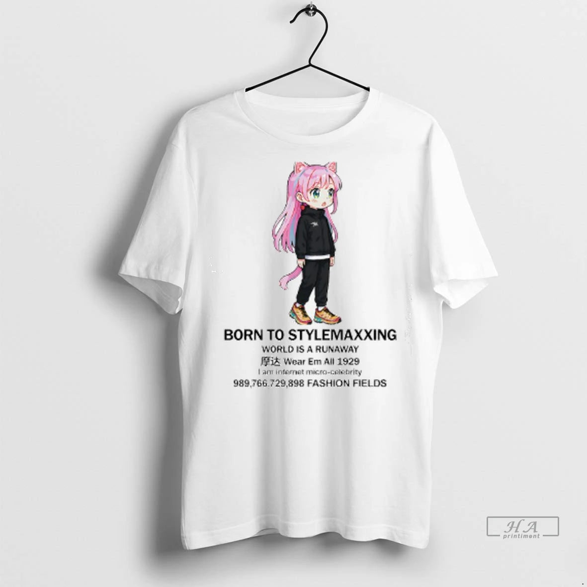 Official Born To Stylemaxxing World Is A Runaway Wear Em All 1929 Anime Tshirts Sweater
