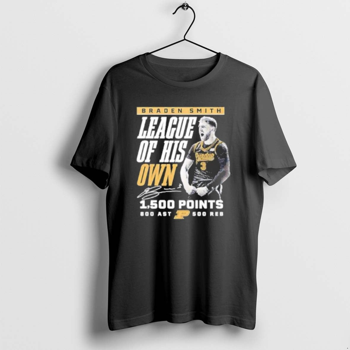 Official Braden Smith League Of His Own Purdue Boilermakers 1500 Points Signature