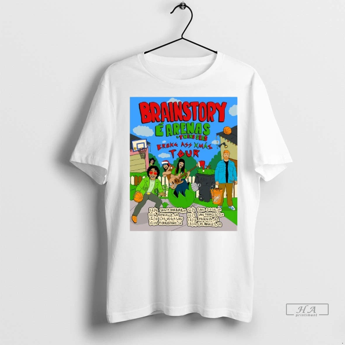 Official Brainstory And Twin Seas Broke Ass Xmas December 2025 Tshirts Sweater