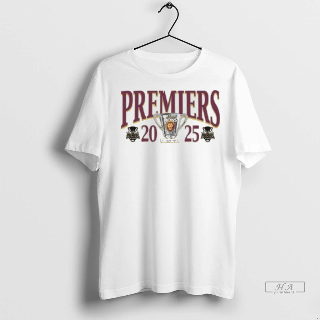 Official Brisbane Lions 2025 Premiers Ladies Tshirts Sweater
