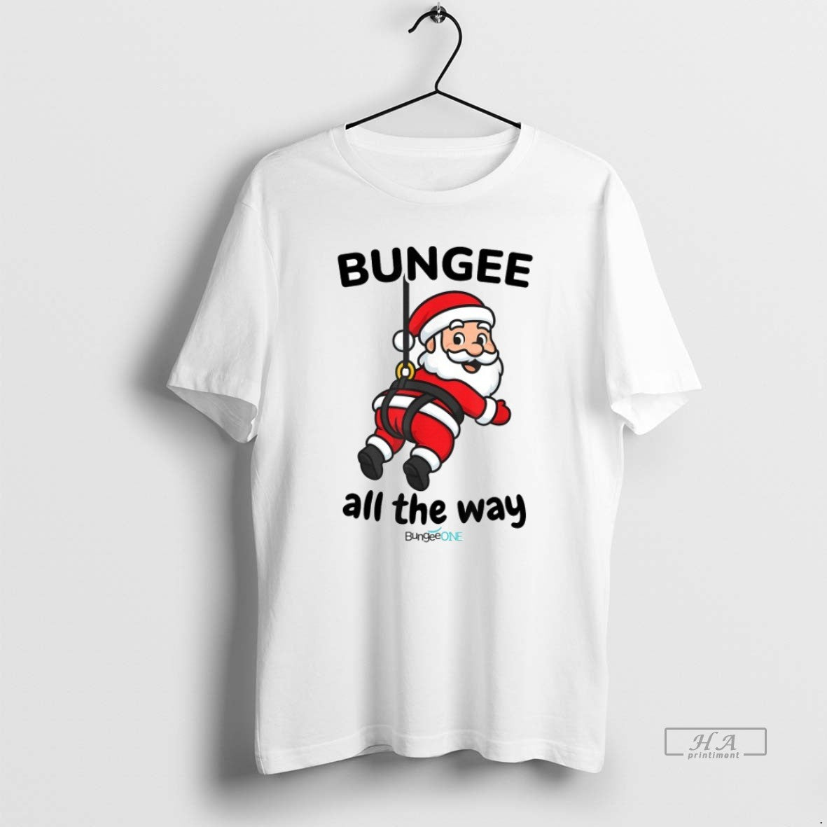 Official Bungee All The Way Santa Christmas