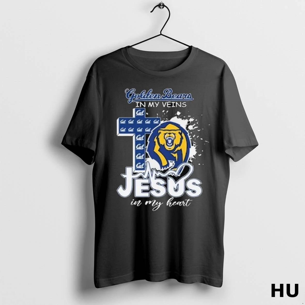 Official California Golden Bears In My Veins Jesus In My Heart 2025 Long Sleve