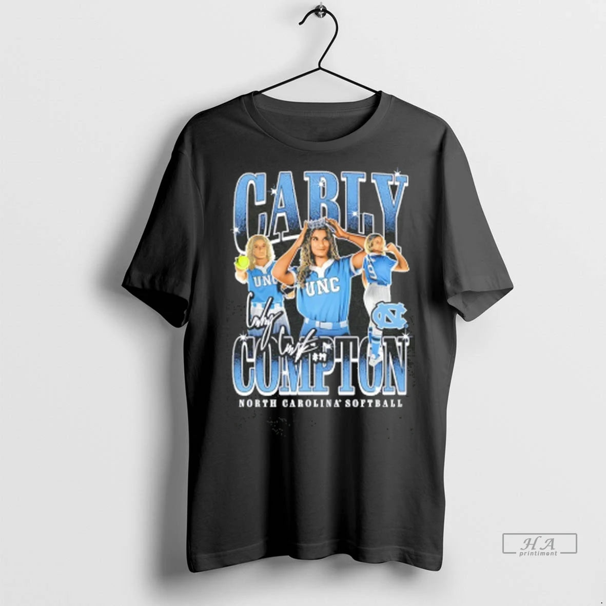 Official Carly Compton North Carolina Softball Vintage Tee Tshirts Sweater