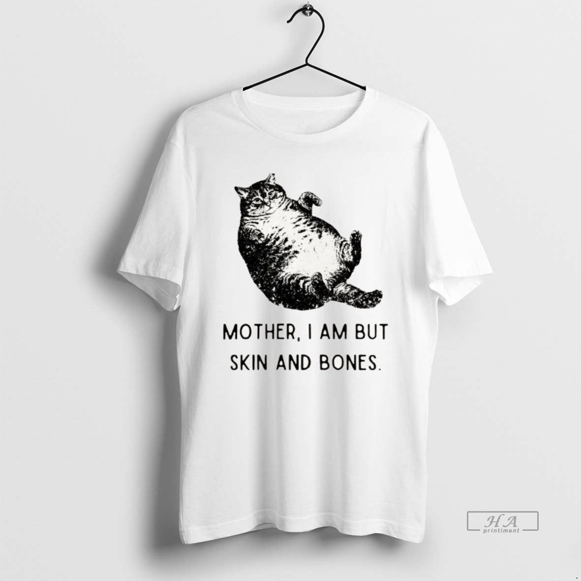 Official Cat And Its Doting Owner Mother I Am But Skin And Bones Vintage
