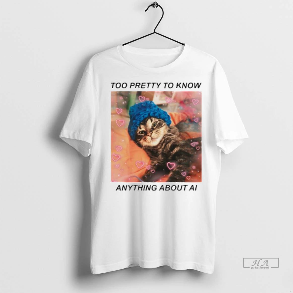 Official Cat Too Pretty To Know Anything About Ai Ladies Tshirts Sweater