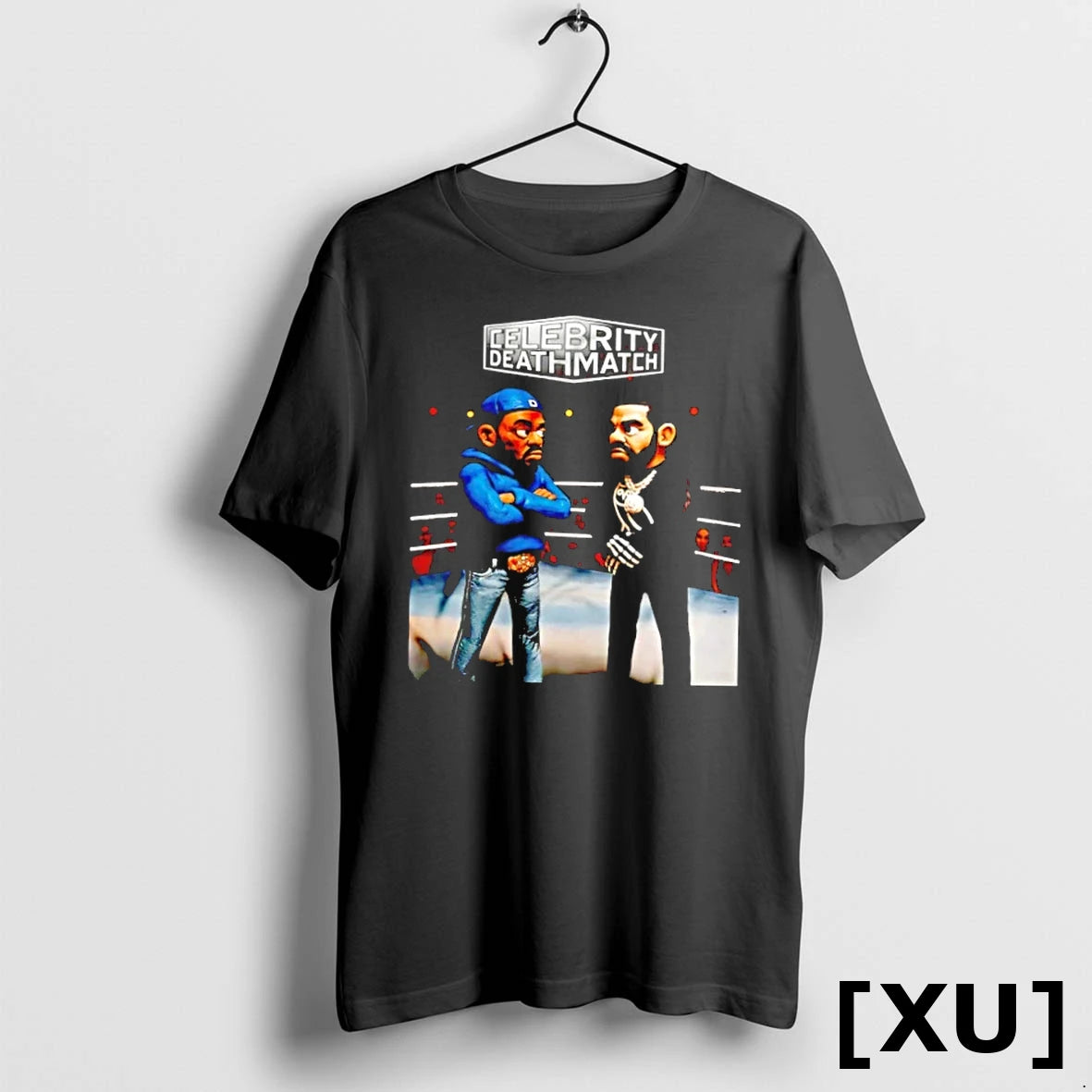 Official Celebrity Death Match Drake And Kendrick Cartoon Tshirts Sweater