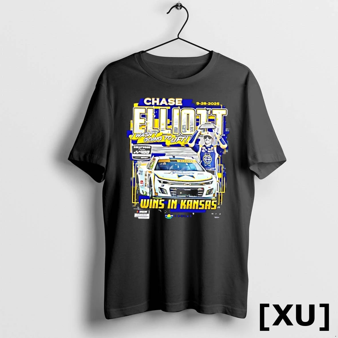 Official Chase Elliott 2025 Hollywood Casino 400 Race Winner Tshirts Sweater