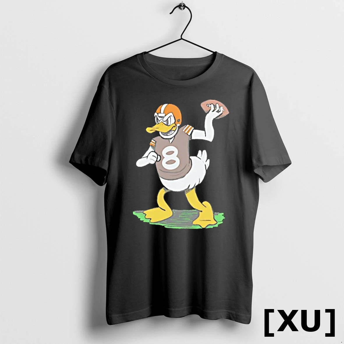Official Cleveland Browns Donald Duck Number 8 Cartoon Tshirts Sweater