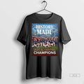 Official Cleveland Guardians History Made 2025 Al Central Champions 2025 Long Sleve Tshirts Sweater