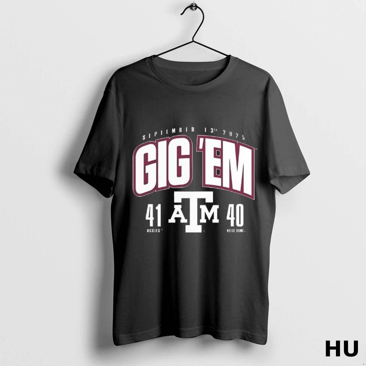 Official College Football Texas Am Aggies Vs Notre Dame Fighting Irish Gig Em Score 41