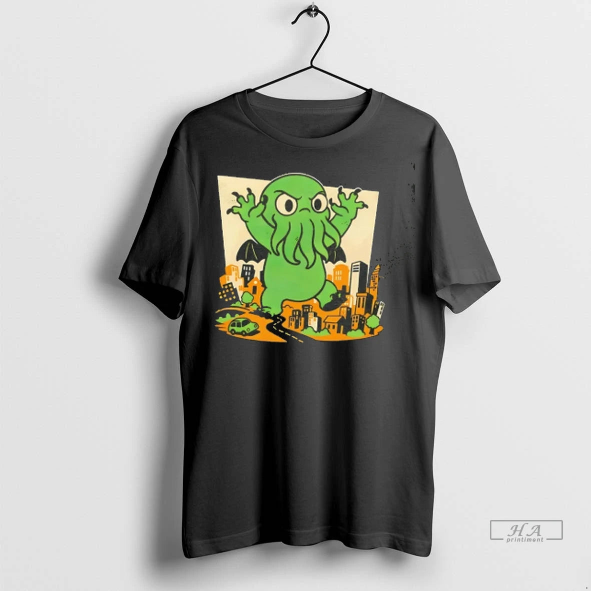 Official Cthulhu City Destruction Cartoon Tee Tshirts Sweater