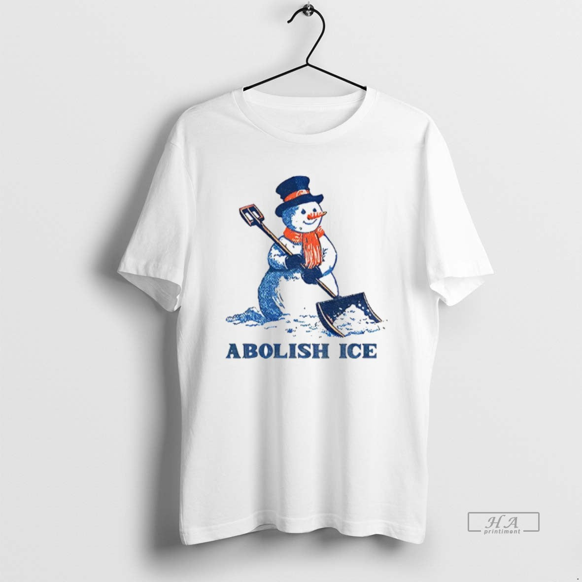 Official Cute Snowman Abolish Ice Snow Christmas