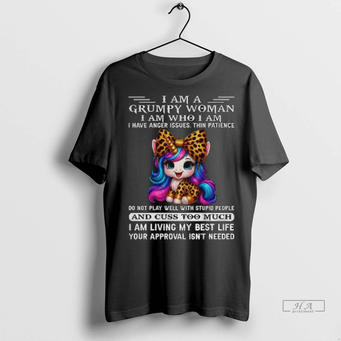 Official Cute Unicorn I Am A Grumpy Woman I Am Who I Am I Have