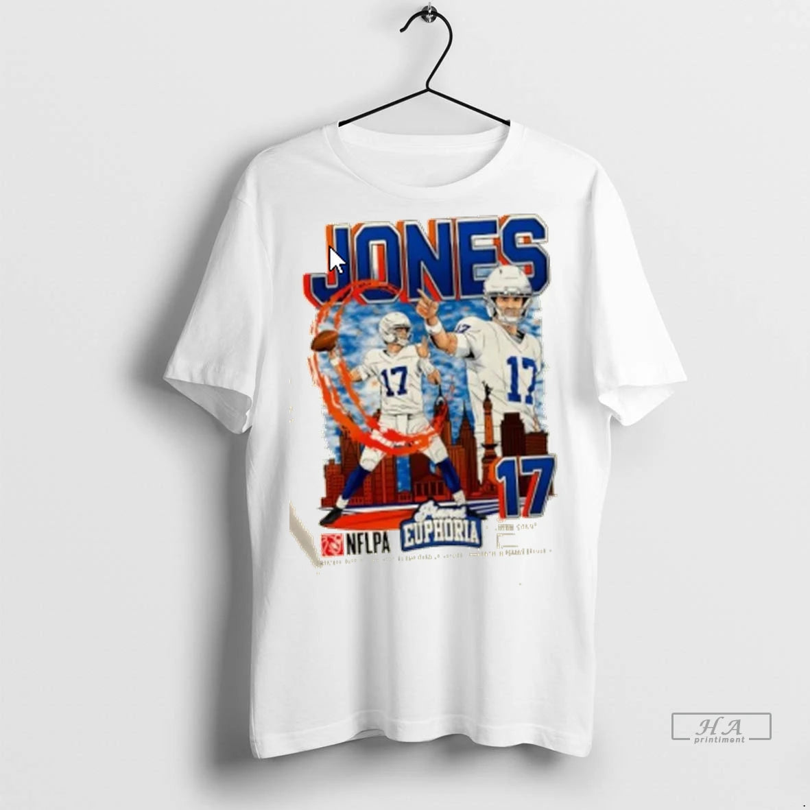 Official Daniel Jones Indianapolis Colts Number 17 Graphic Tshirts Sweater