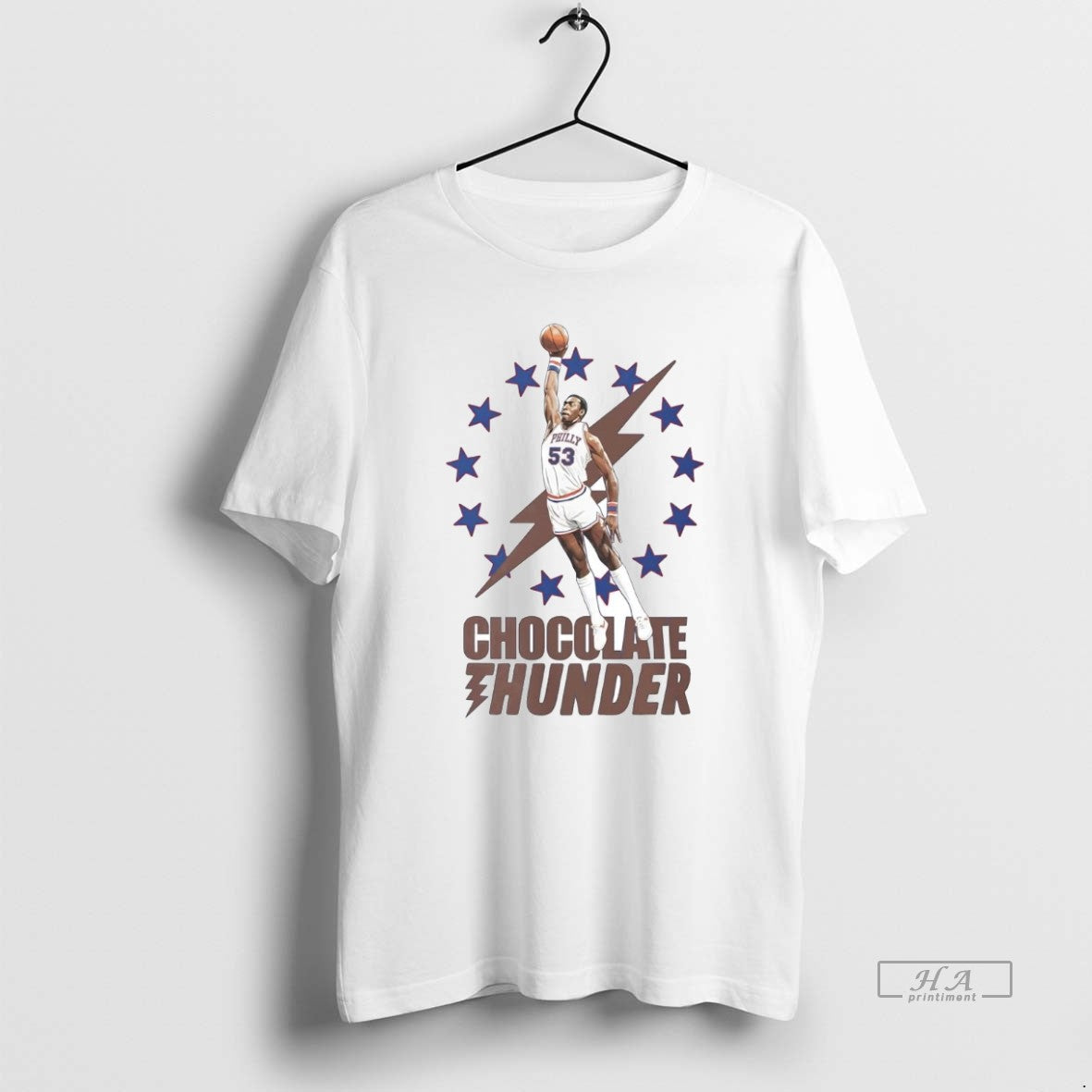 Official Darryl Dawkins Chocolate Thunder Philadelphia 76ers