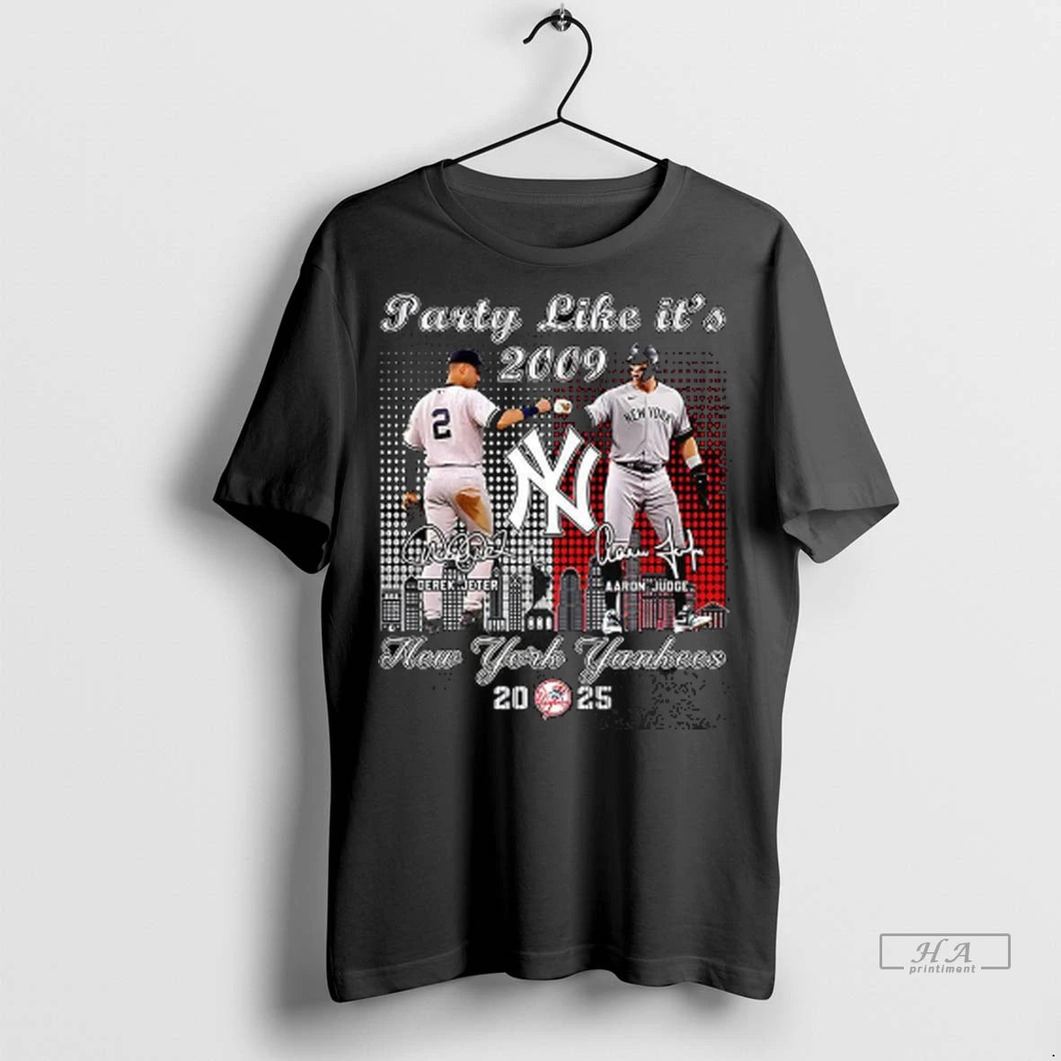Official Derek Jeter And Aaron Judge New York Yankees Baseball Party Like Its 2009 Signature