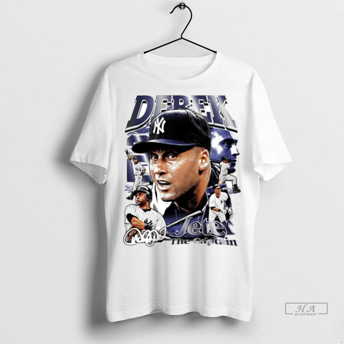 Official Derek Jeter The Captain Ny Yankees Tshirts Sweater