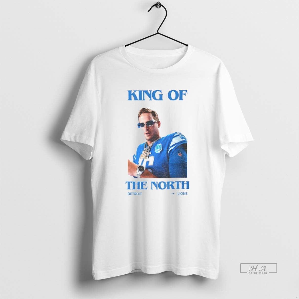 Official Detroit Lions Football King Of The North National Football League