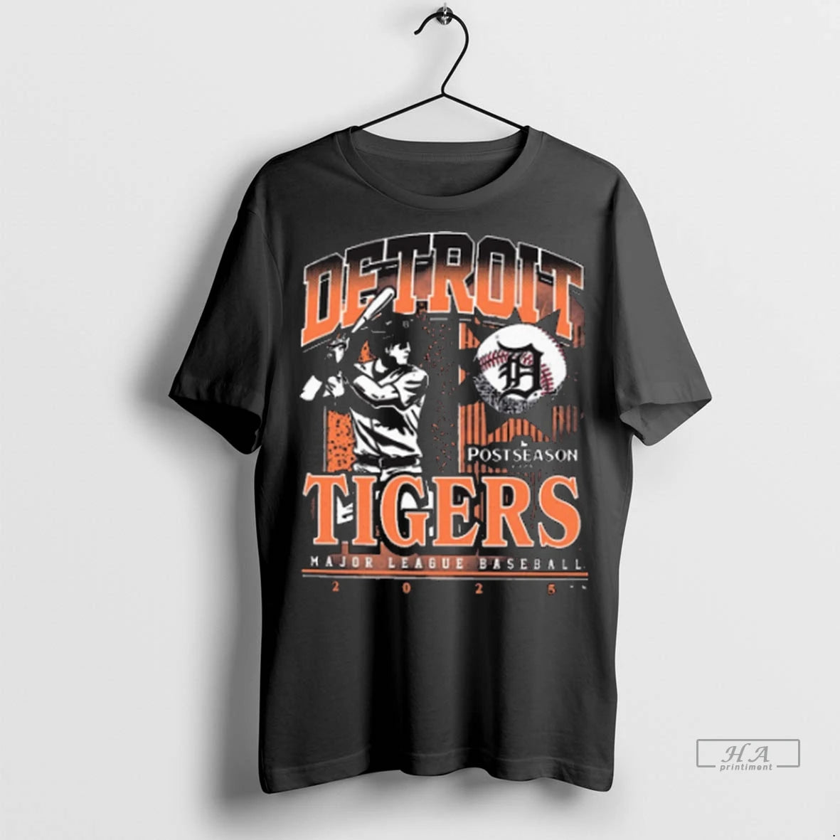 Official Detroit Tigers 2025 Mlb Postseason Participant Playoff Repdetroit Player Painting Tshirts Sweater