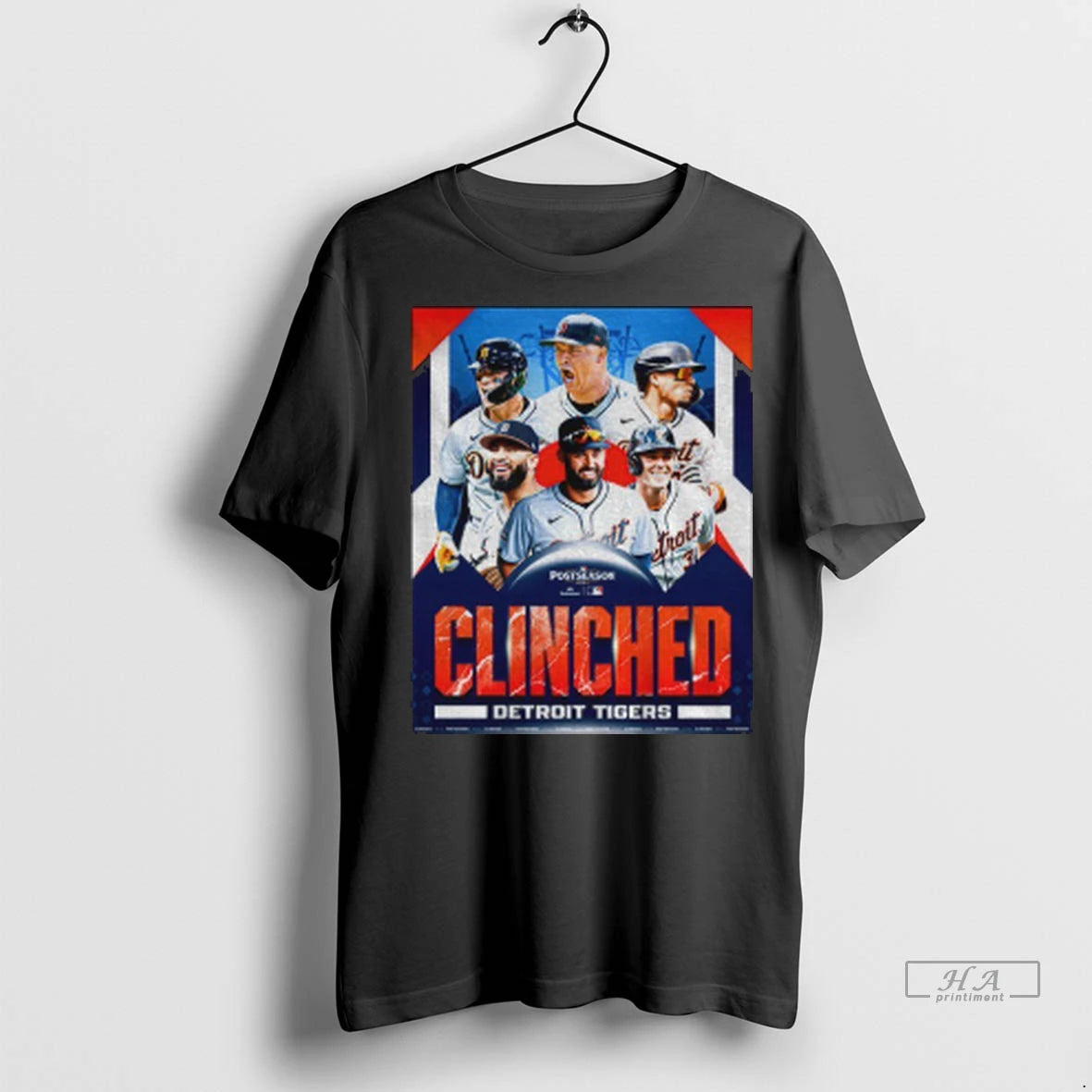 Official Detroit Tigers Clinched Postseason Mlb Tshirts Sweater