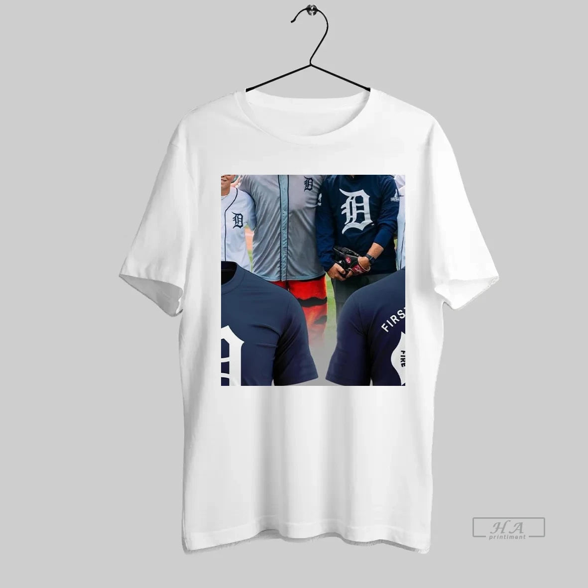 Official Detroit Tigers First Responders First To The Fight Two Sided Mockup Two Side