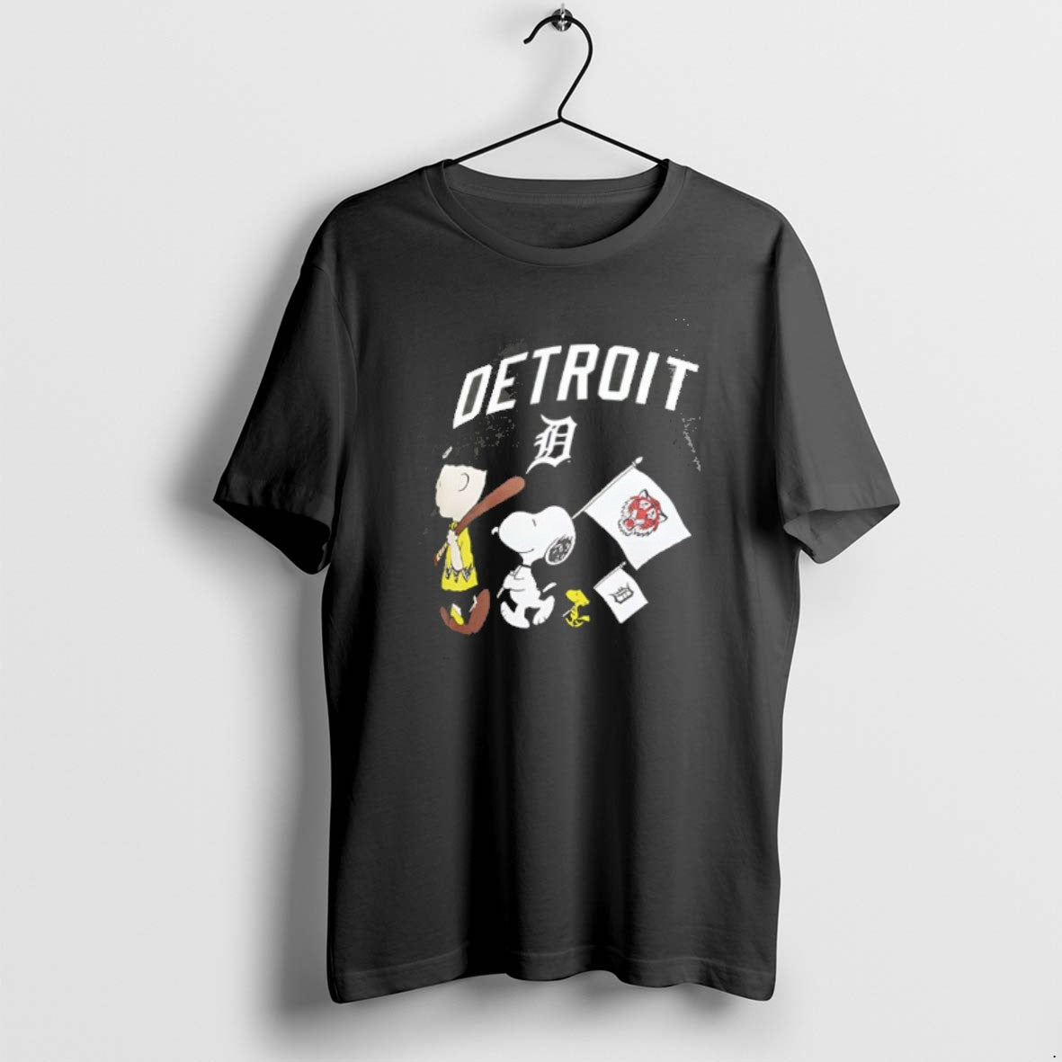 Official Detroit Tigers X Peanuts Flag 2 Sided