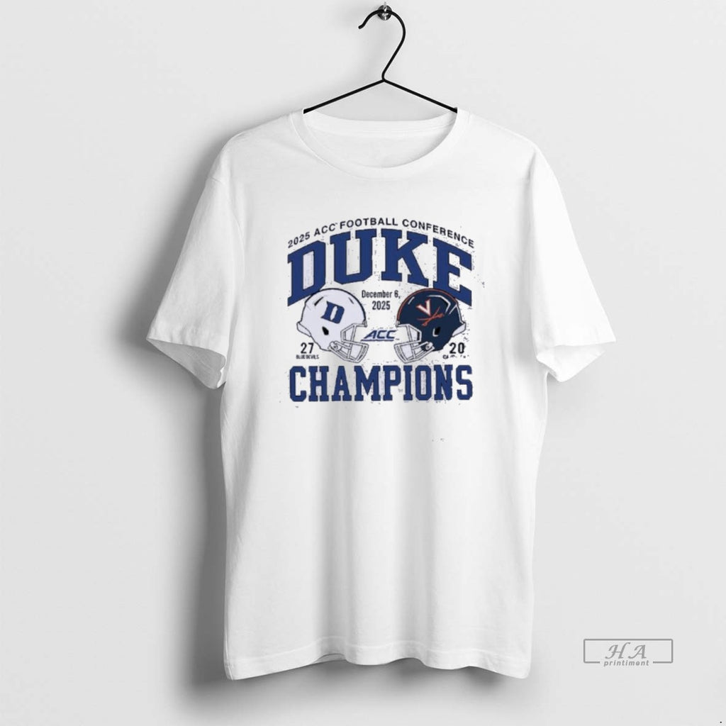Official Duke 2025 Acc Football Champs Score 27 20 Cavaliers