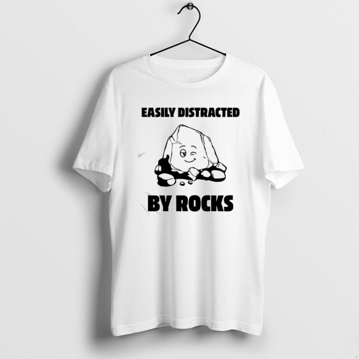 Official Easily Distracted By Rocks Graphic