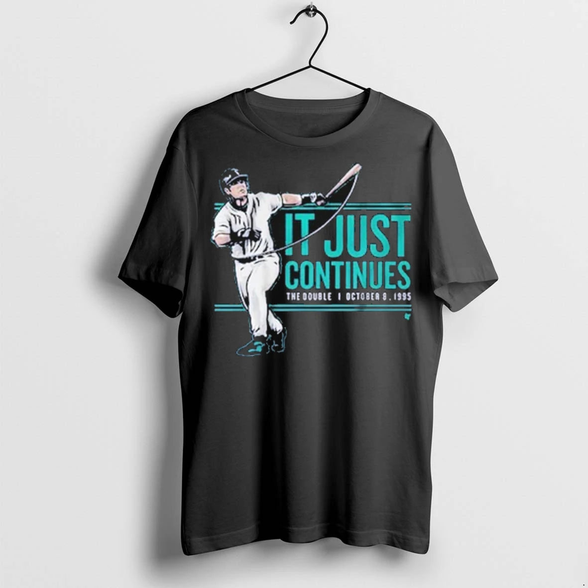 Official Edgar Martinez It Just Continues The Double Seattle Mariners Tshirts Sweater