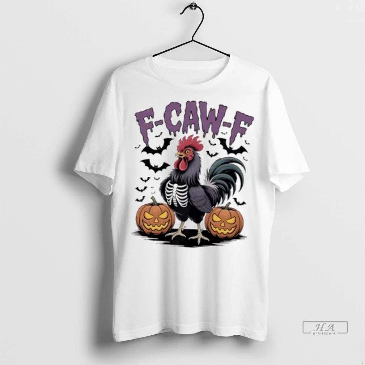 Official F Caw F Rooster Skeleton Chicken Halloween Tshirts Sweater