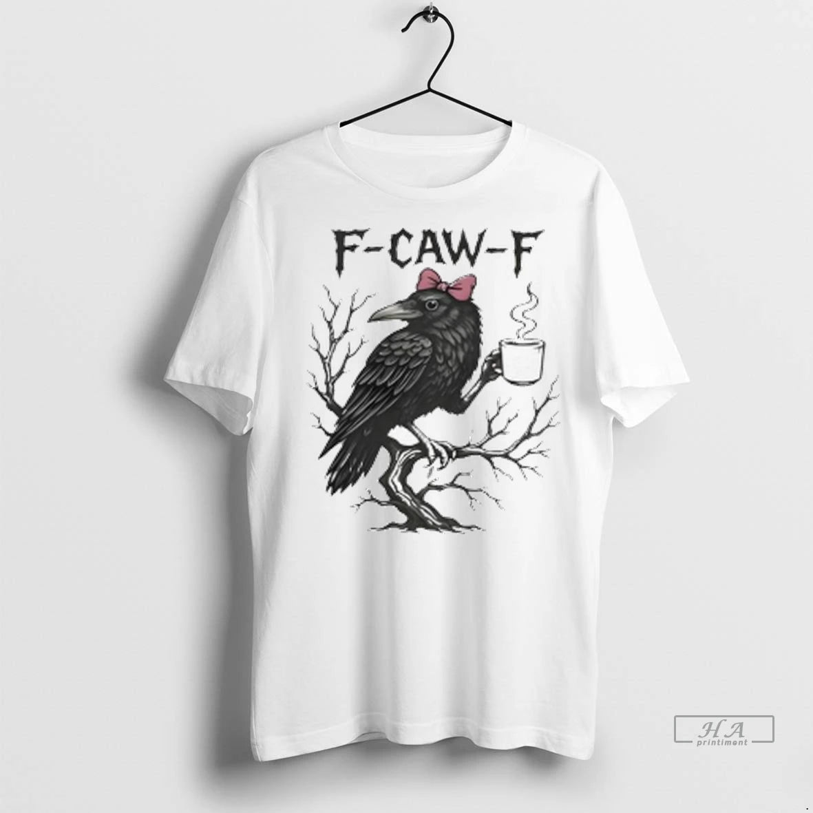 Official F Caw F Crow Graphic Ladies Tshirts Sweater