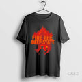 Official Fire The Deep State Usa Flag Tee Tshirts Sweater