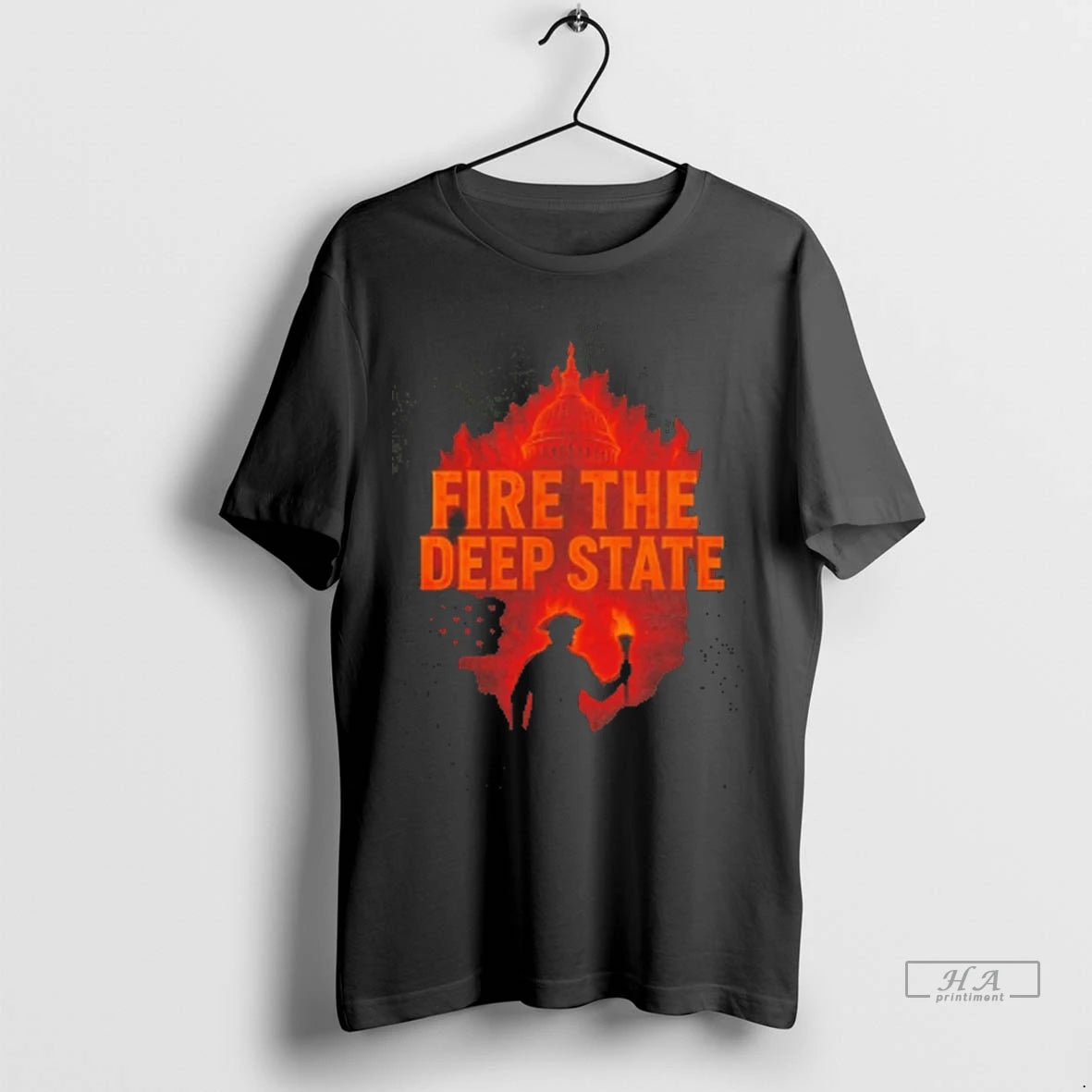 Official Fire The Deep State Usa Flag Tee Tshirts Sweater