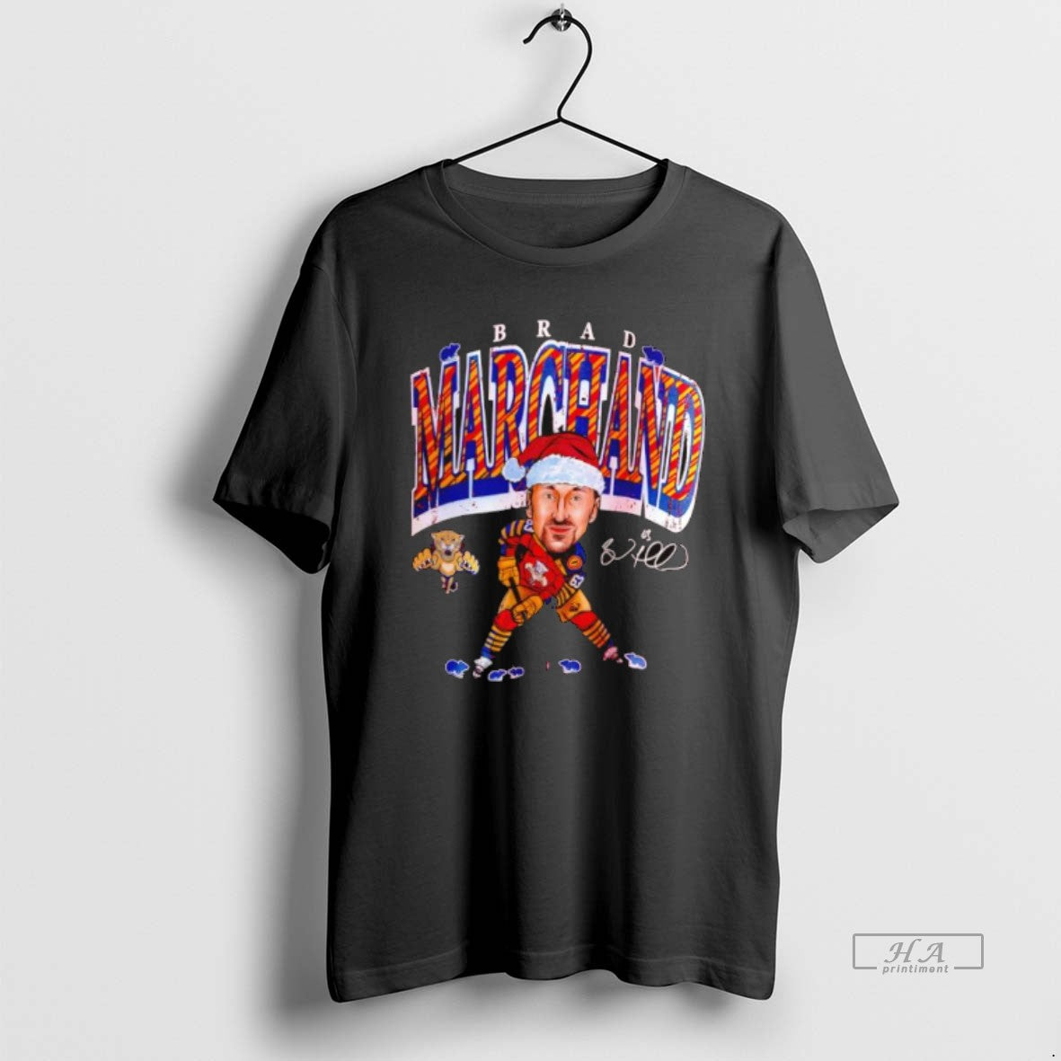 Official Florida Panthers Brad Marchand Santa Signature