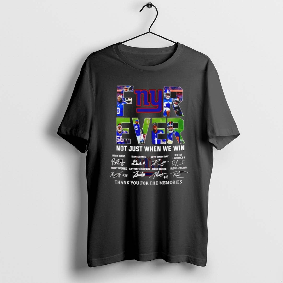 Official Forever Fan New York Giants Football Not Just When We Win Signatures