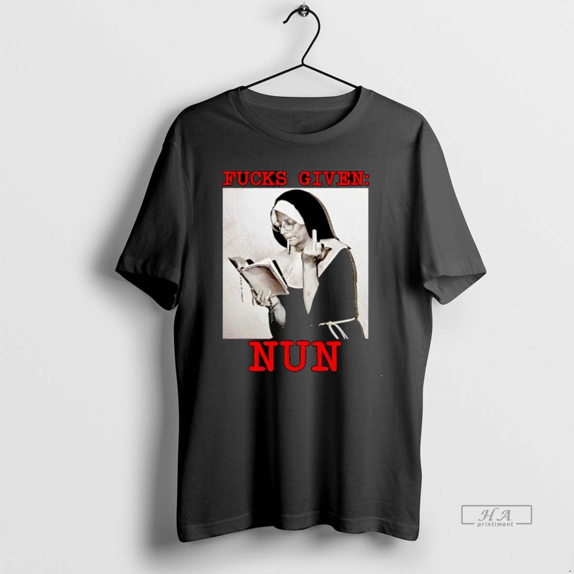 Official Fucks Given Nun Smoking Christmas