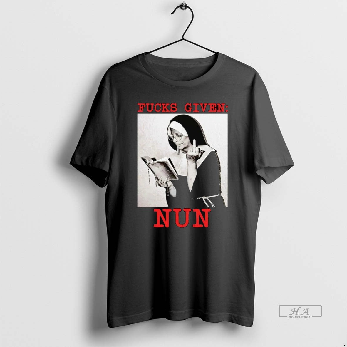 Official Fucks Given Nun Middle Finger
