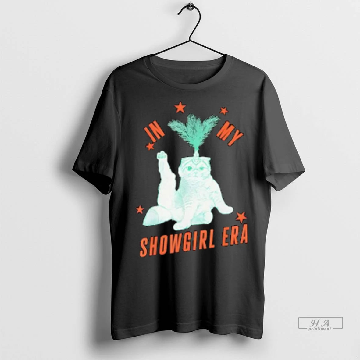Official Funny Cat In Showgirl Costume Retro Humor Tshirts Sweater