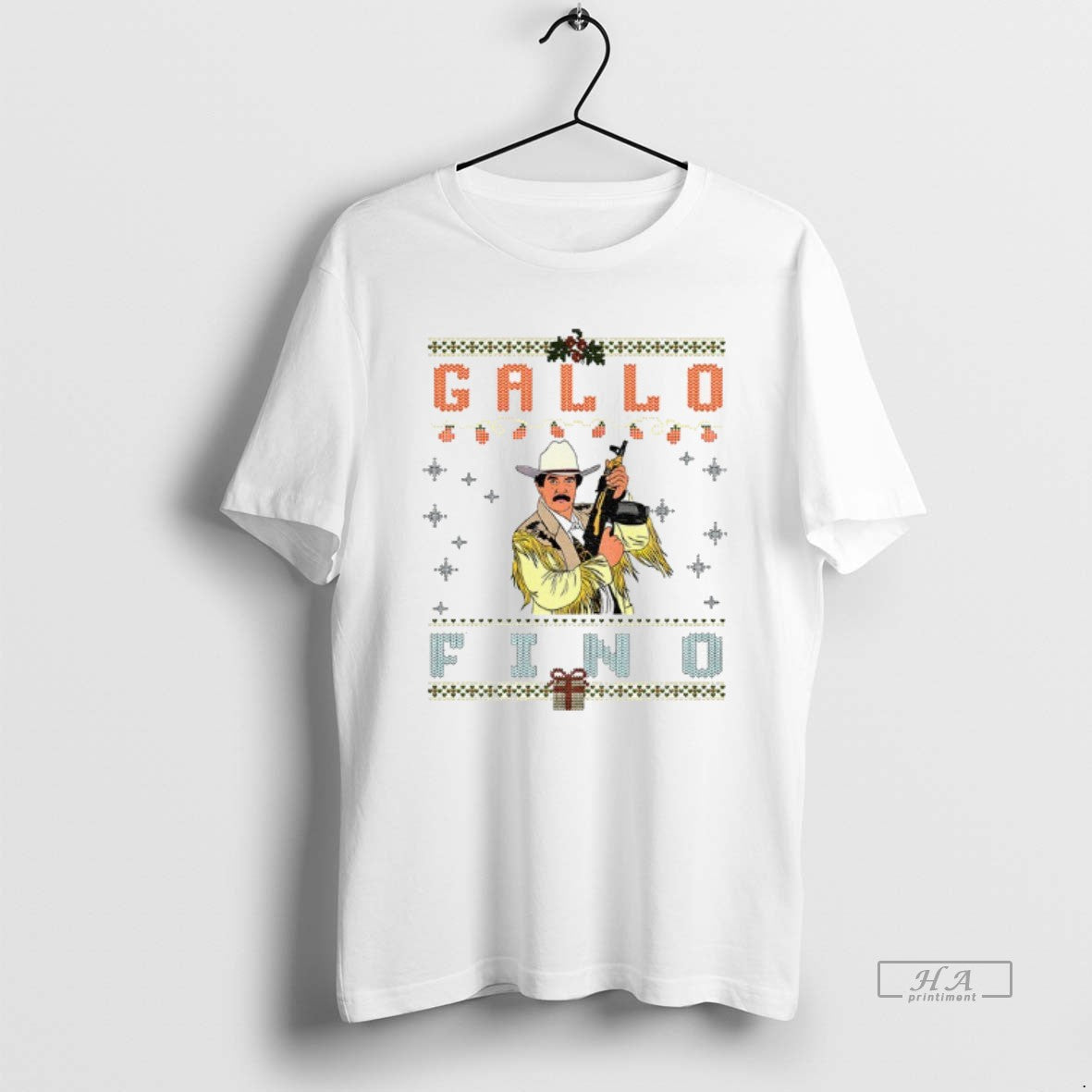 Official Gallo Fino Mexican Cowboy Mexican Corrido Merry Christmas