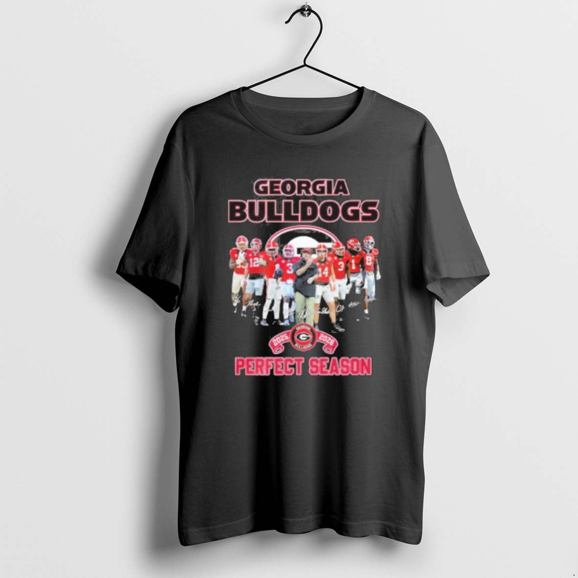 Official Georgia Bulldogs 2025 2026 Perfect Season Signatures