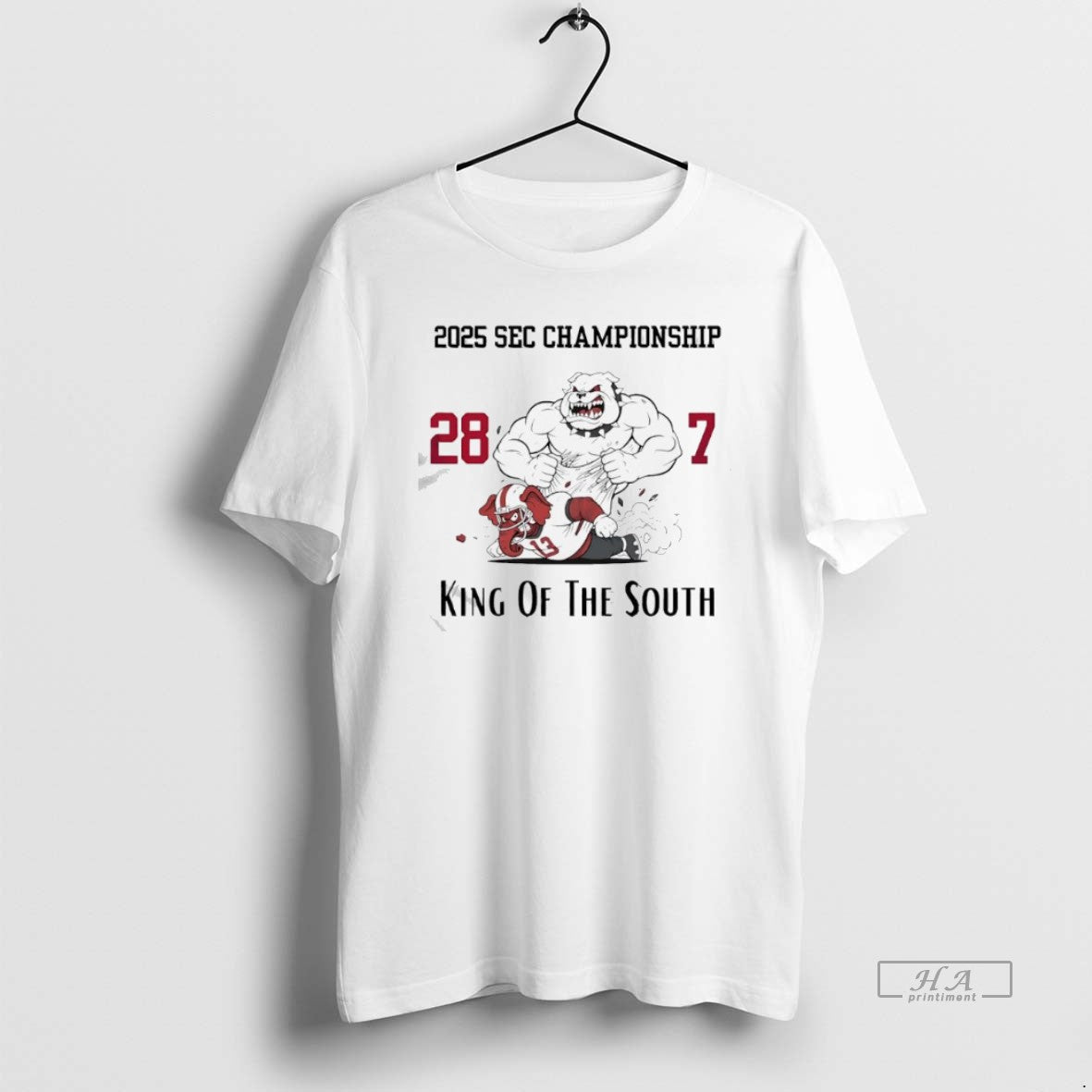 Official Georgia Bulldogs 2025 Sec Conference Championship 28 7 King Of The South