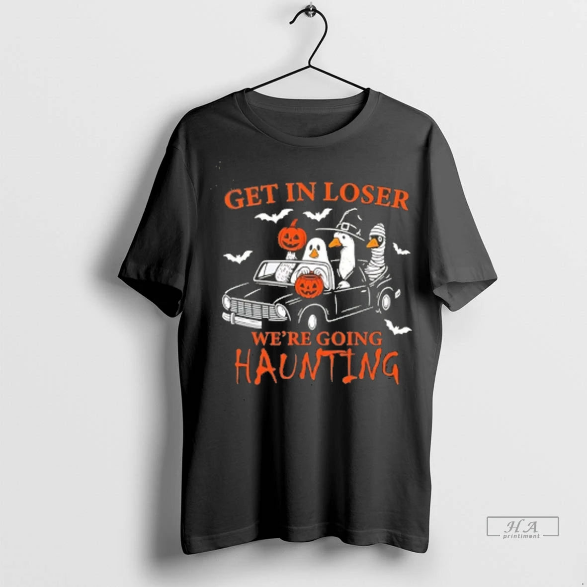 Official Ghost Goose Get In Loser Were Going Haunting Halloween Tee Tshirts Sweater