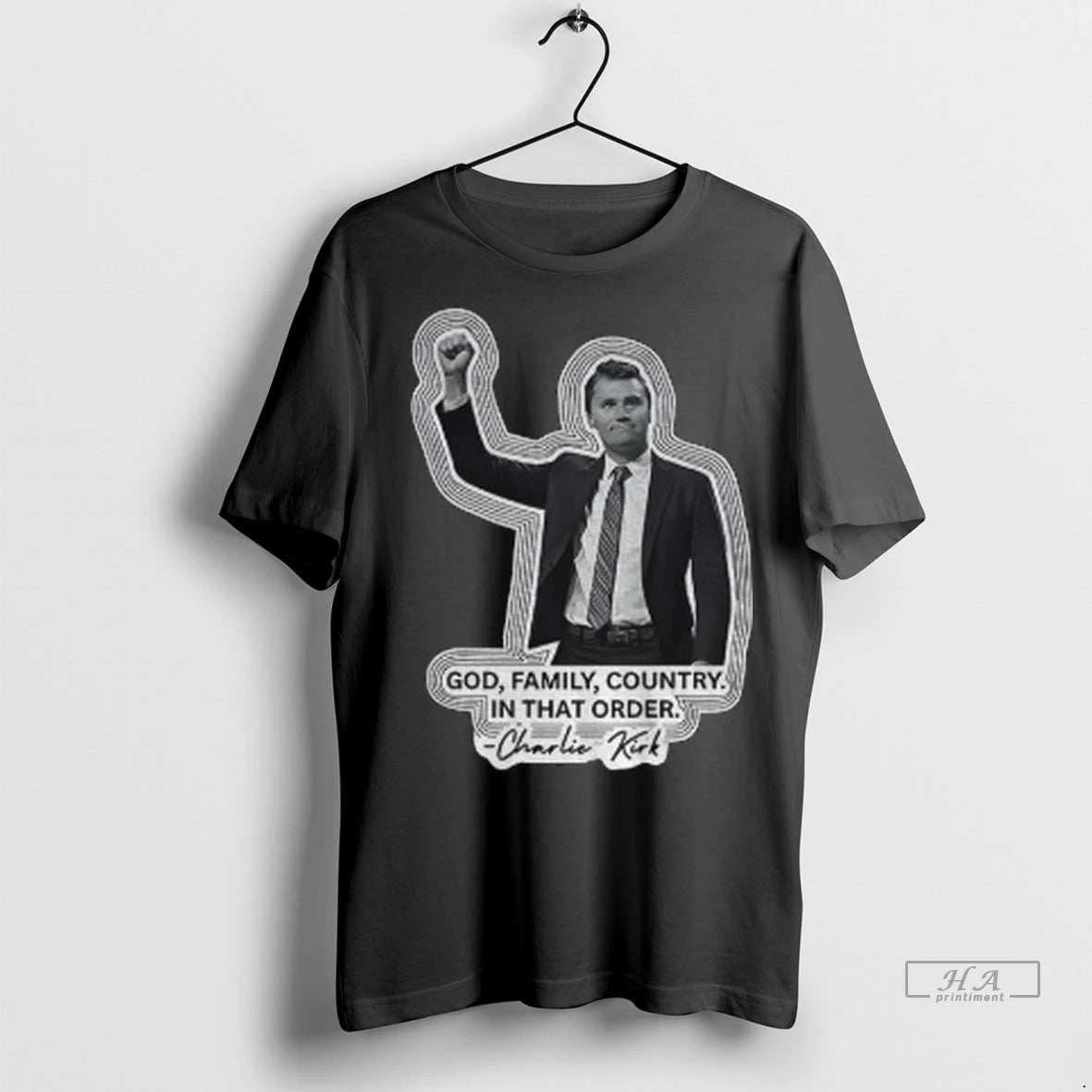 Official God Family Country In That Order Charlie Kirk Turning Point Usa Tshirts Sweater