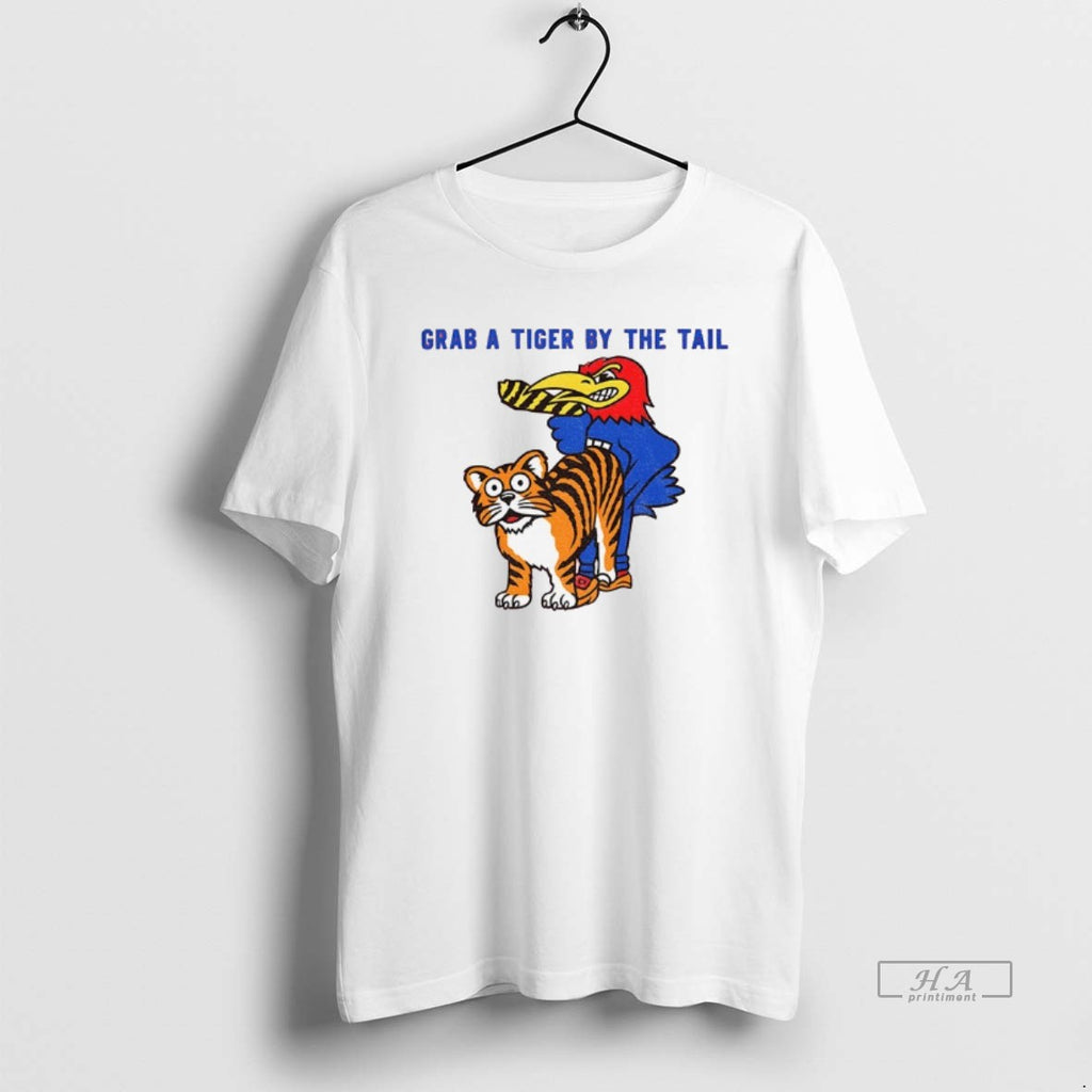 Official Grab A Tiger By The Tail Kansas Jayhawks Vs Missouri Tigers Football