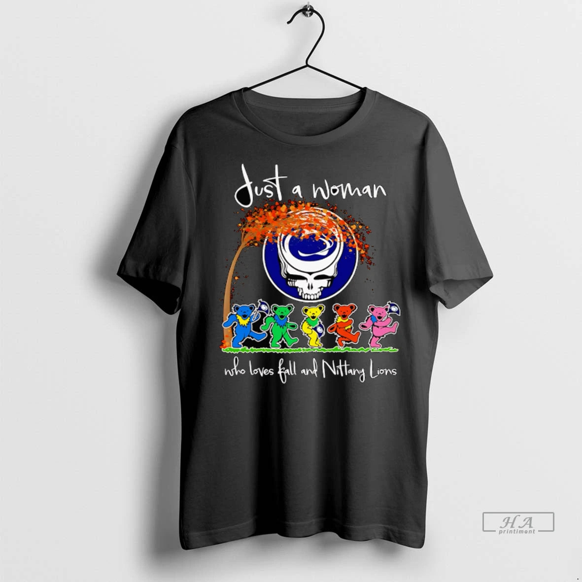 Official Grateful Dead Bears Just A Woman Who Loves Fall And Nittany Lions Tshirts Sweater